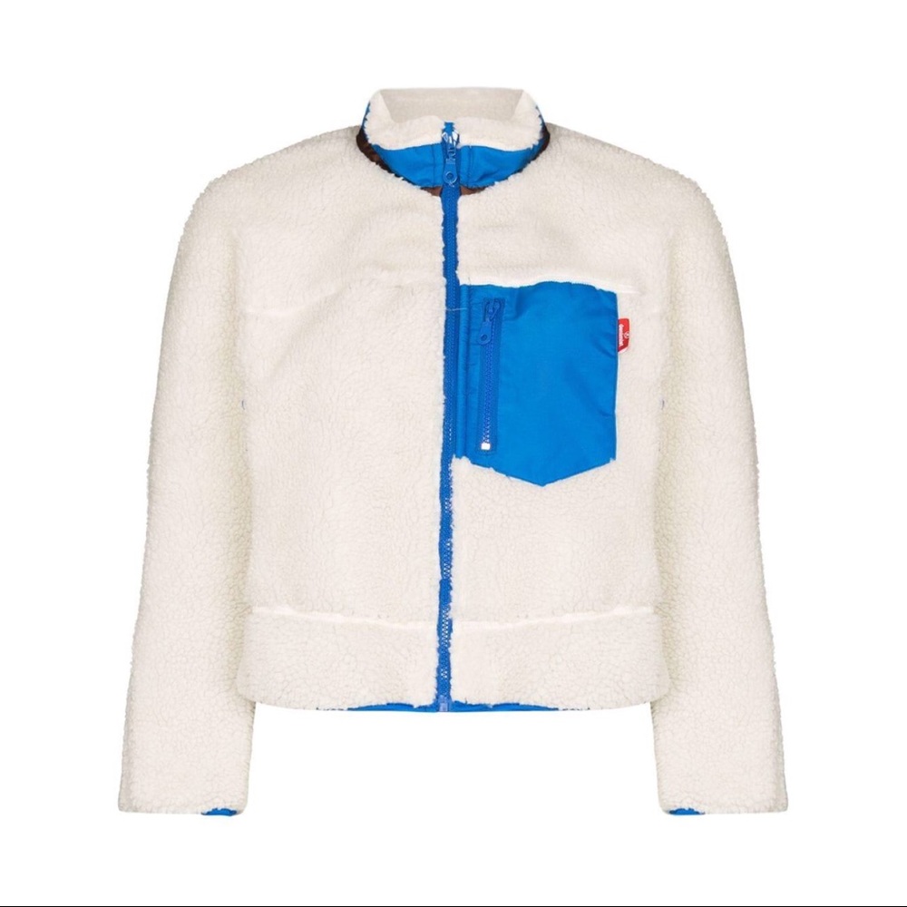 Denimist Ivory Fleece Zip Up | NWT | Size XS
